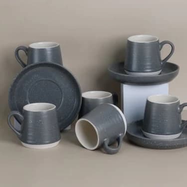 Turkish Coffee Cup Serving Set - 12 Pieces