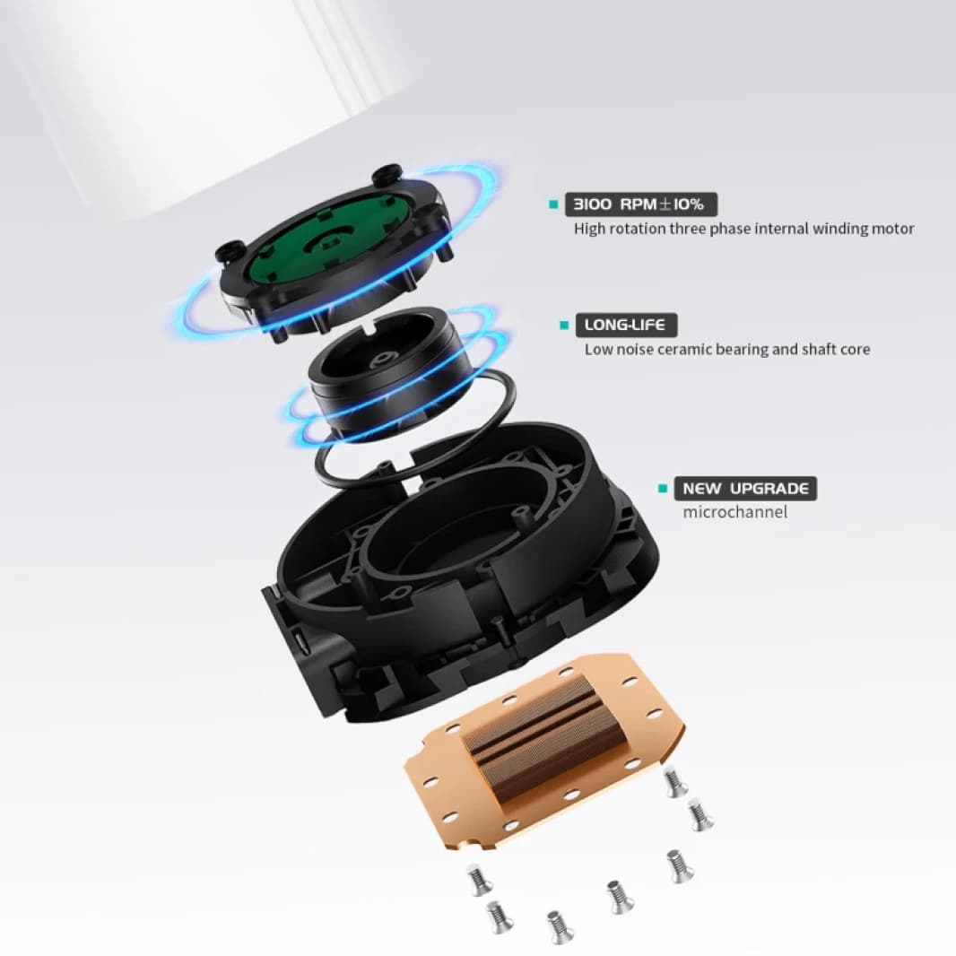 DEEPCOOL LS720 SE Digital Liquid CPU Cooler 360mm, 4th Gen Dual-Chamber Pump 3100RPM, Anti-Leak Tech with ARGB Fans - Black