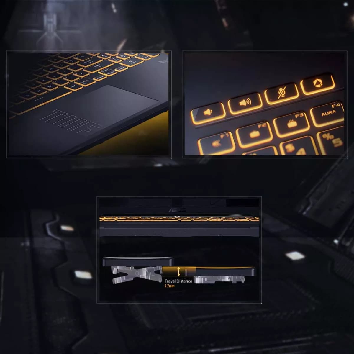 ASUS TUF Gaming F16 Intel Core i5, 8GB RAM, 512GB SSD, GeForce RTX 3050 GPU, DOS