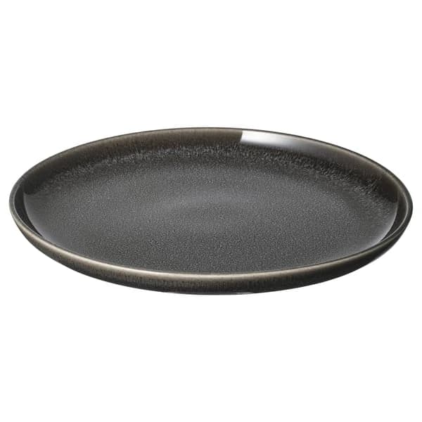 Side plate, dark grey, 20 cm