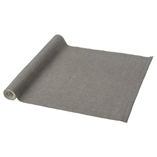 مفرش طاولة، رمادي، 35x130 سم