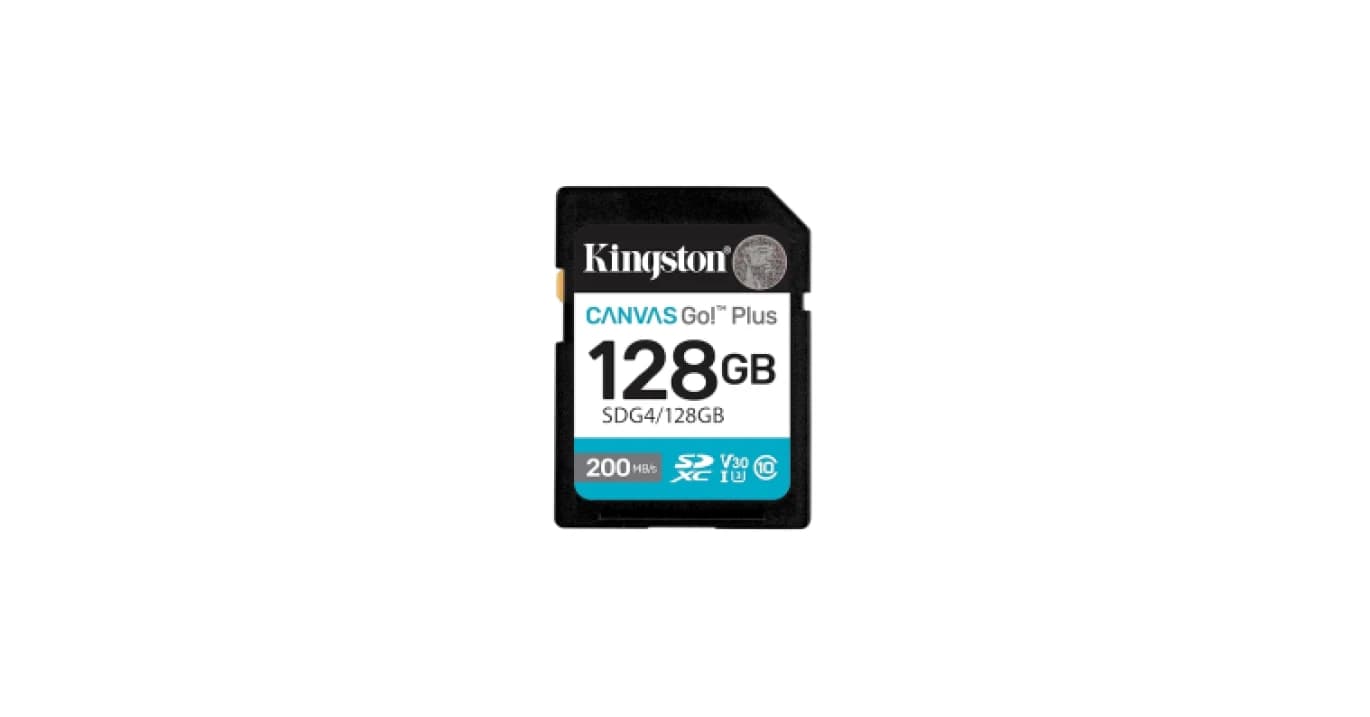 Kingston Canvas Go! Plus 128GB SDG4 Memory Card