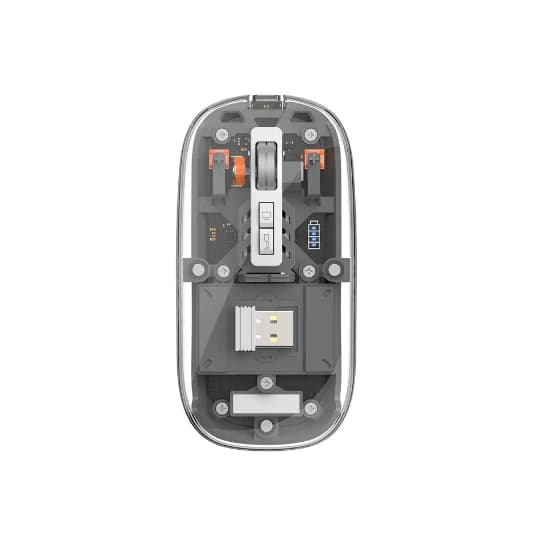 Q-10 Transparent Wireless LED Mouse (Multi-color)