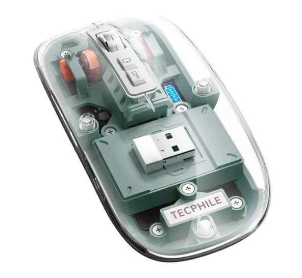 Q-10 Transparent Wireless LED Mouse (Multi-color)
