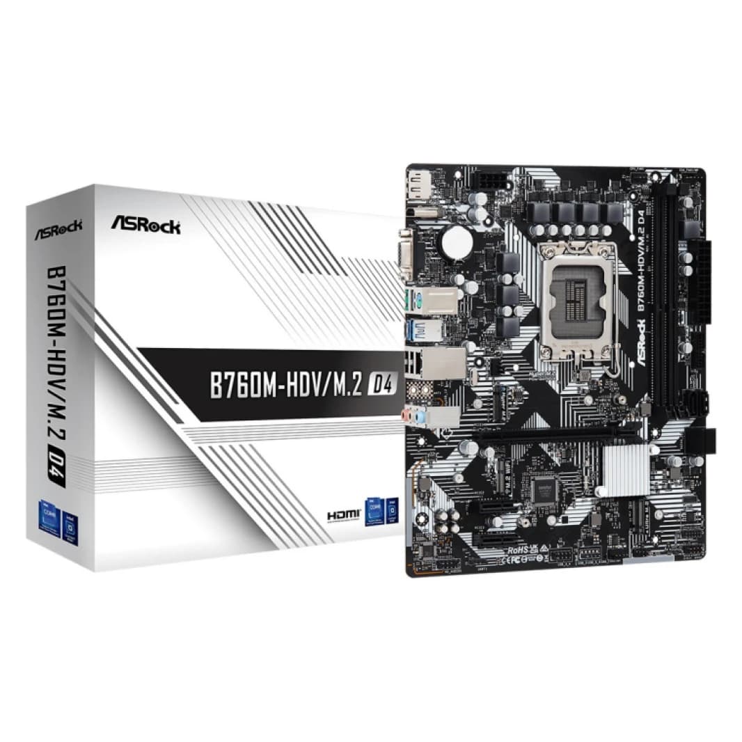 ASRock B760M-HDV/M2 D4 Motherboard