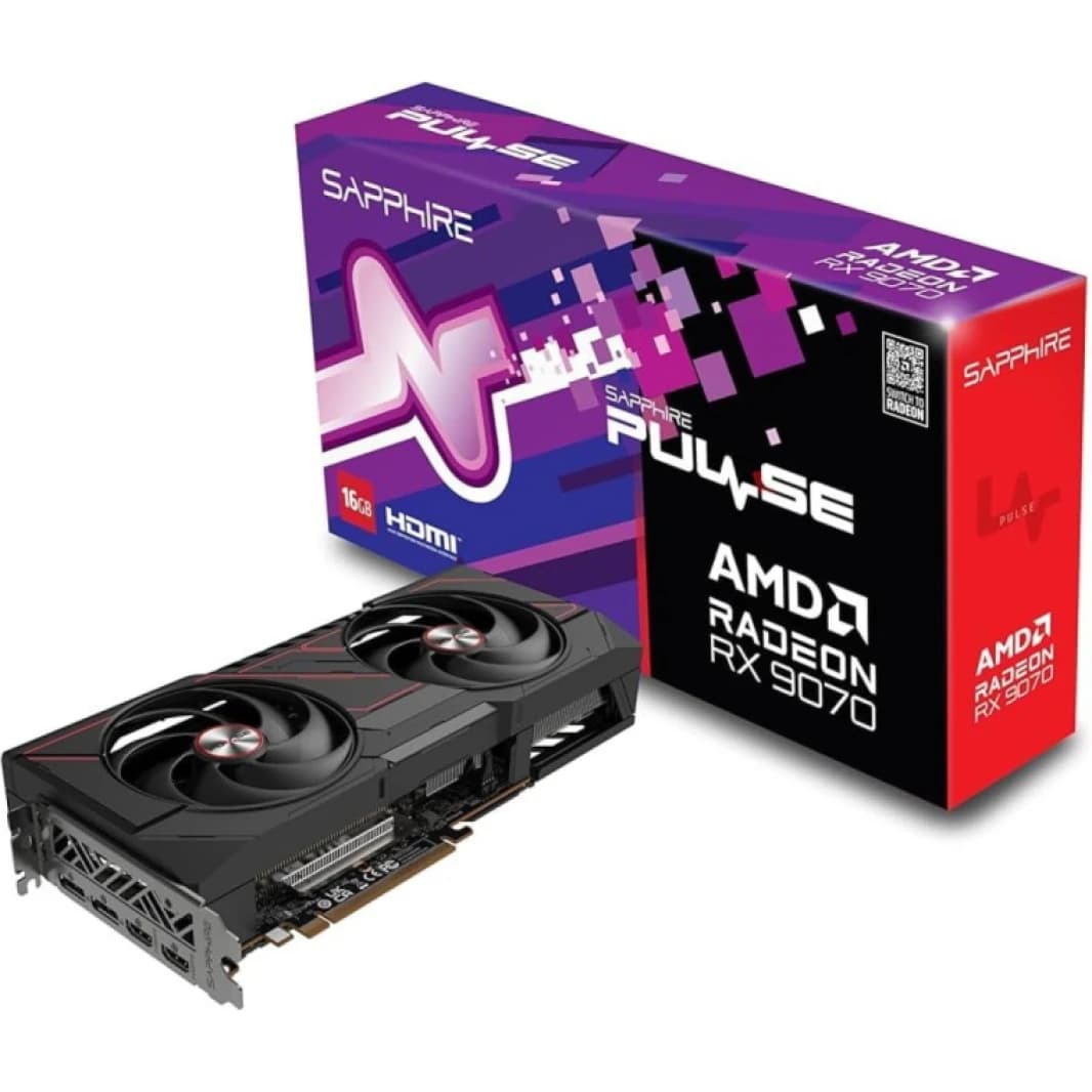 SAPPHIRE PULSE AMD Radeon RX 9070 16GB GDDR6 Graphics Card (RDNA 4)