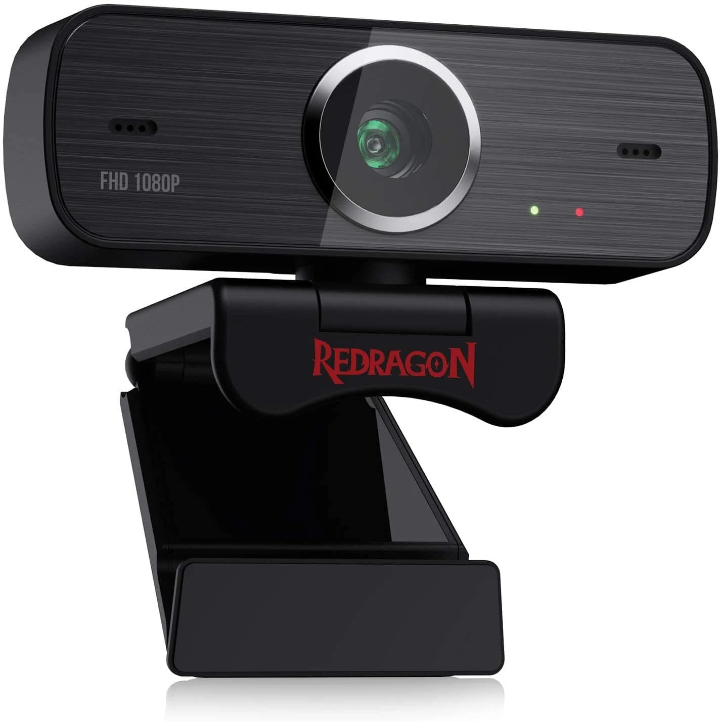 Redragon GW800 1080P Webcam with Built-in Dual Microphone, 360-Degree Rotation – 2.0 USB Skype Computer Web Camera – 30 FPS for Online Courses, Video Conferencing and Streaming