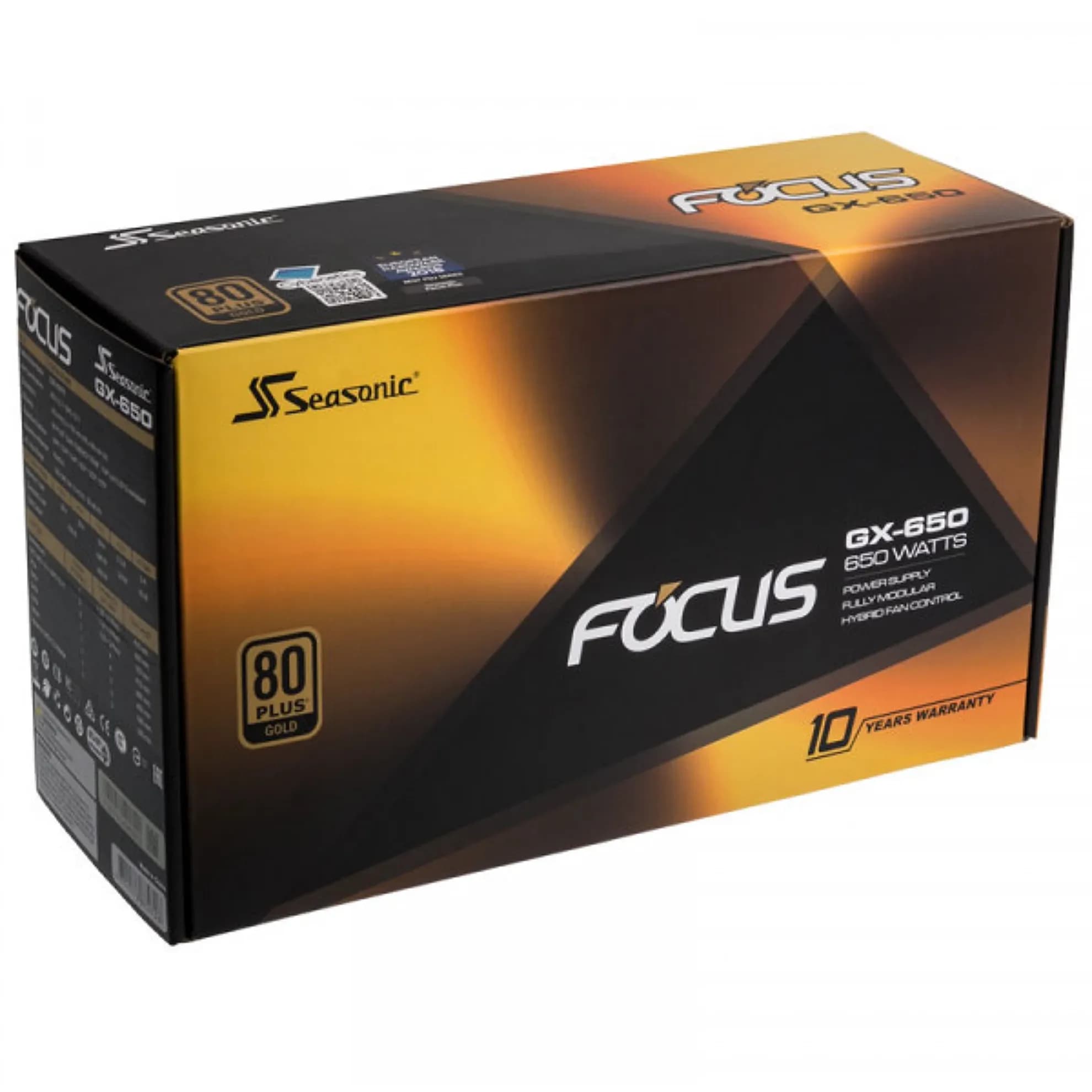 Seasonic FOCUS GX-650 650W 80+ Gold Full-Modular Power Supply