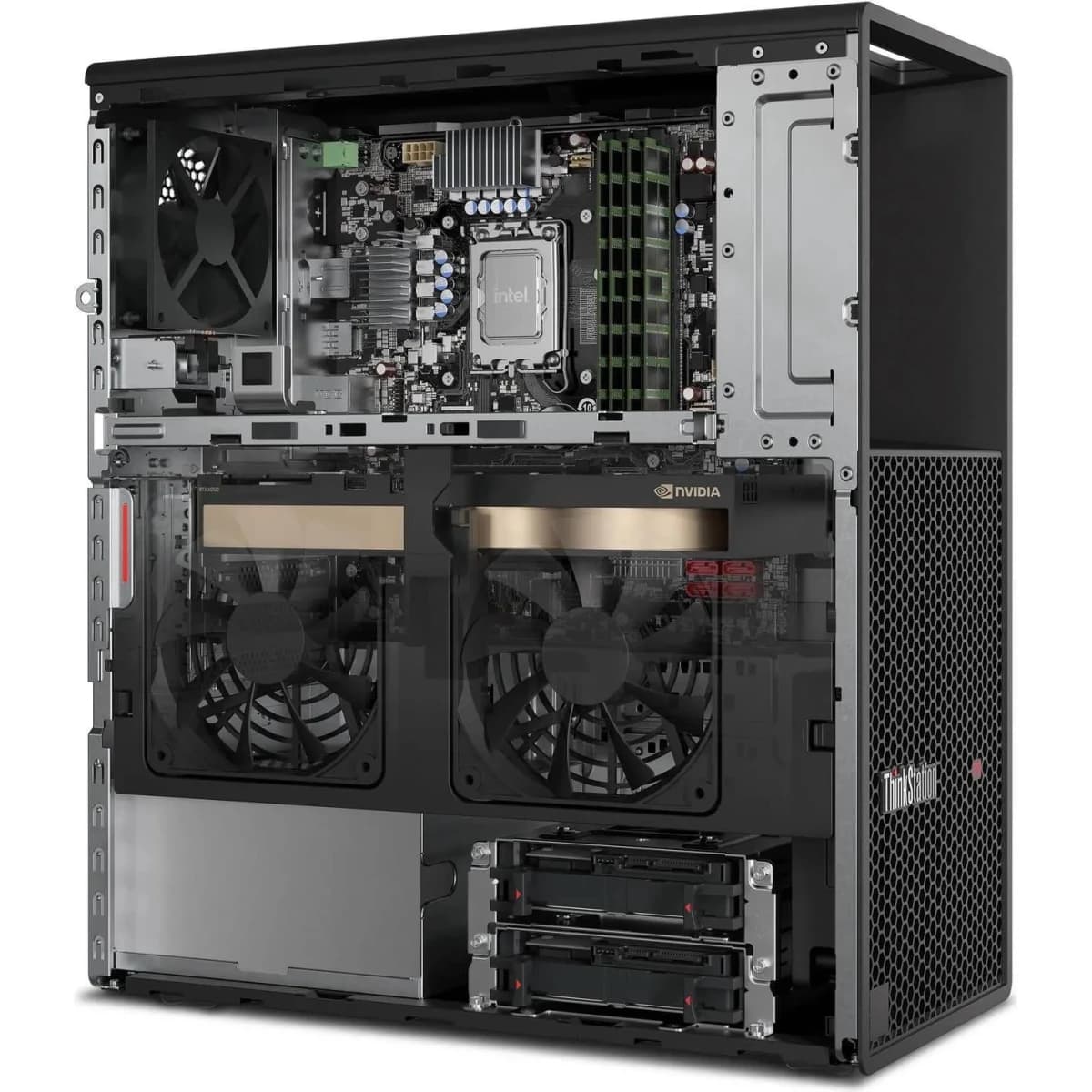 Lenovo ThinkStation P3 Tower Workstation Gen 2 (2025), Intel Core Ultra 7 265K, 20-Cores, AI-Optimized, Black