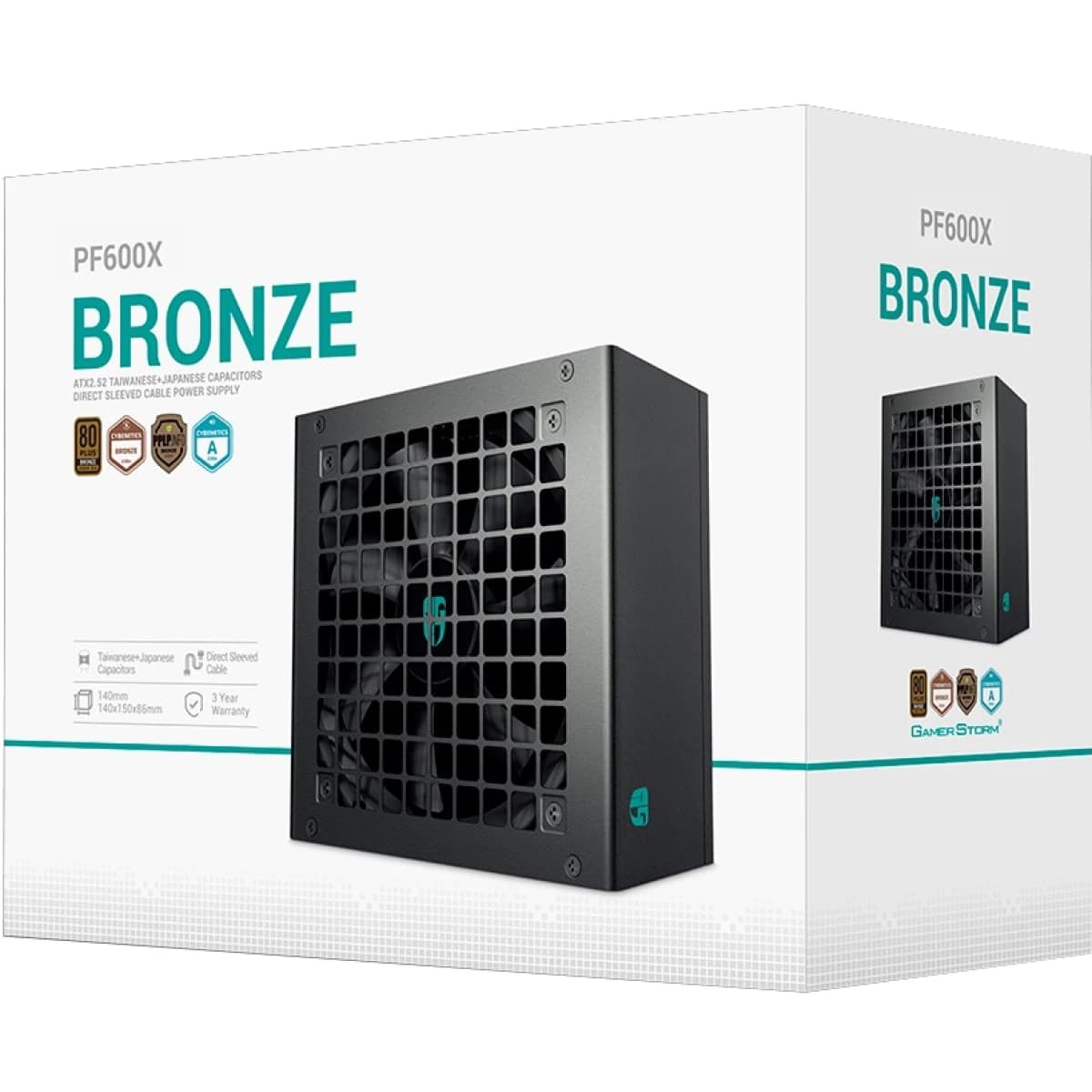 Deepcool GamerStorm PF600X 80 PLUS Bronze 600W Non-Modular Power Supply - Black