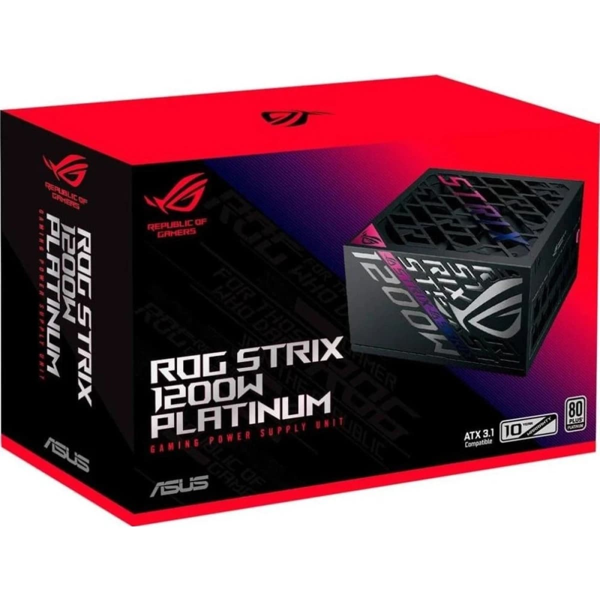 ASUS ROG Strix 1200W Fully Modular 80+ Platinum Power Supply, ATX 3.1 Compatible, Black