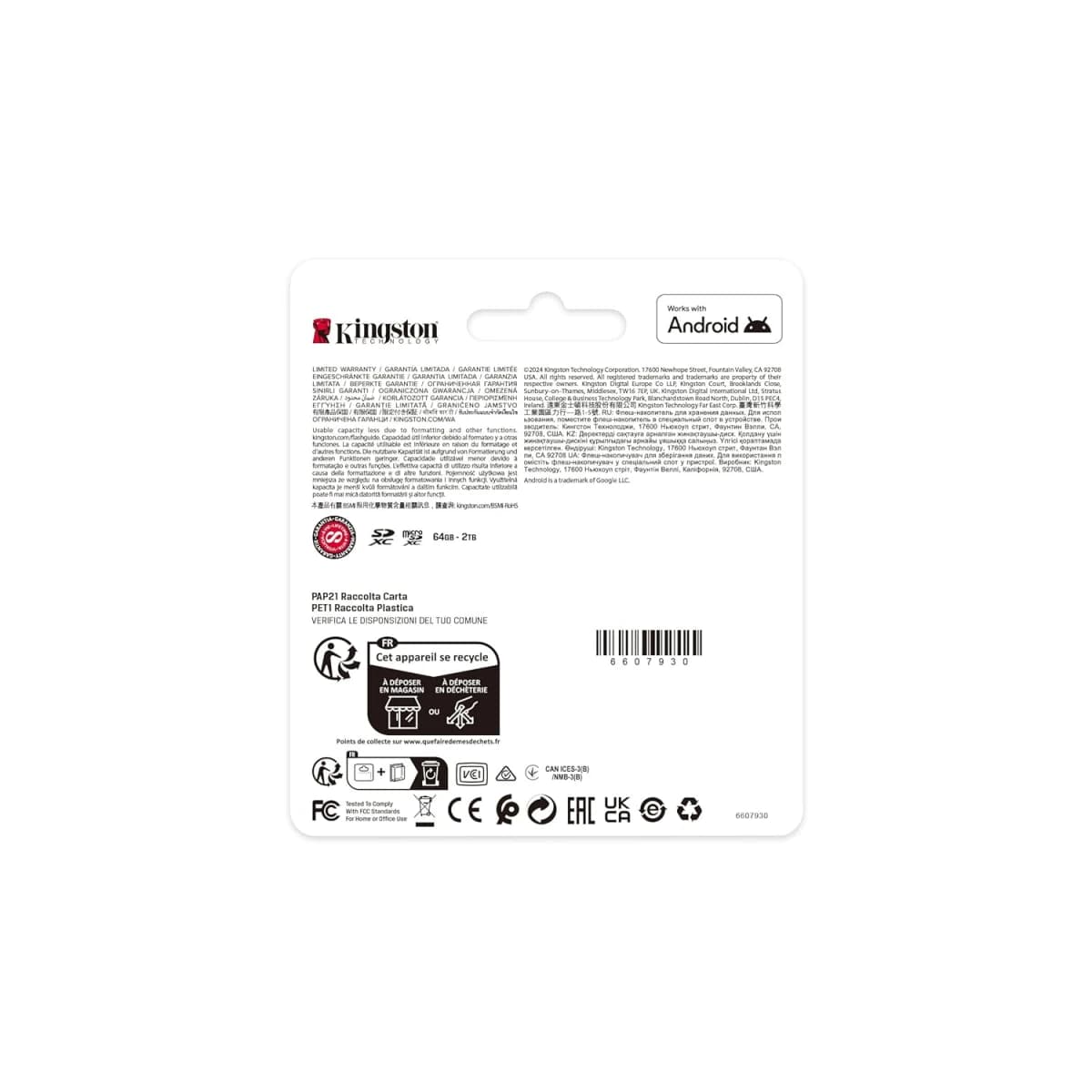 Kingston SDCS3/256GB Canvas Select Plus microSDXC Card Up to 150MB/s A1 Class 10 UHS-I with Adapter