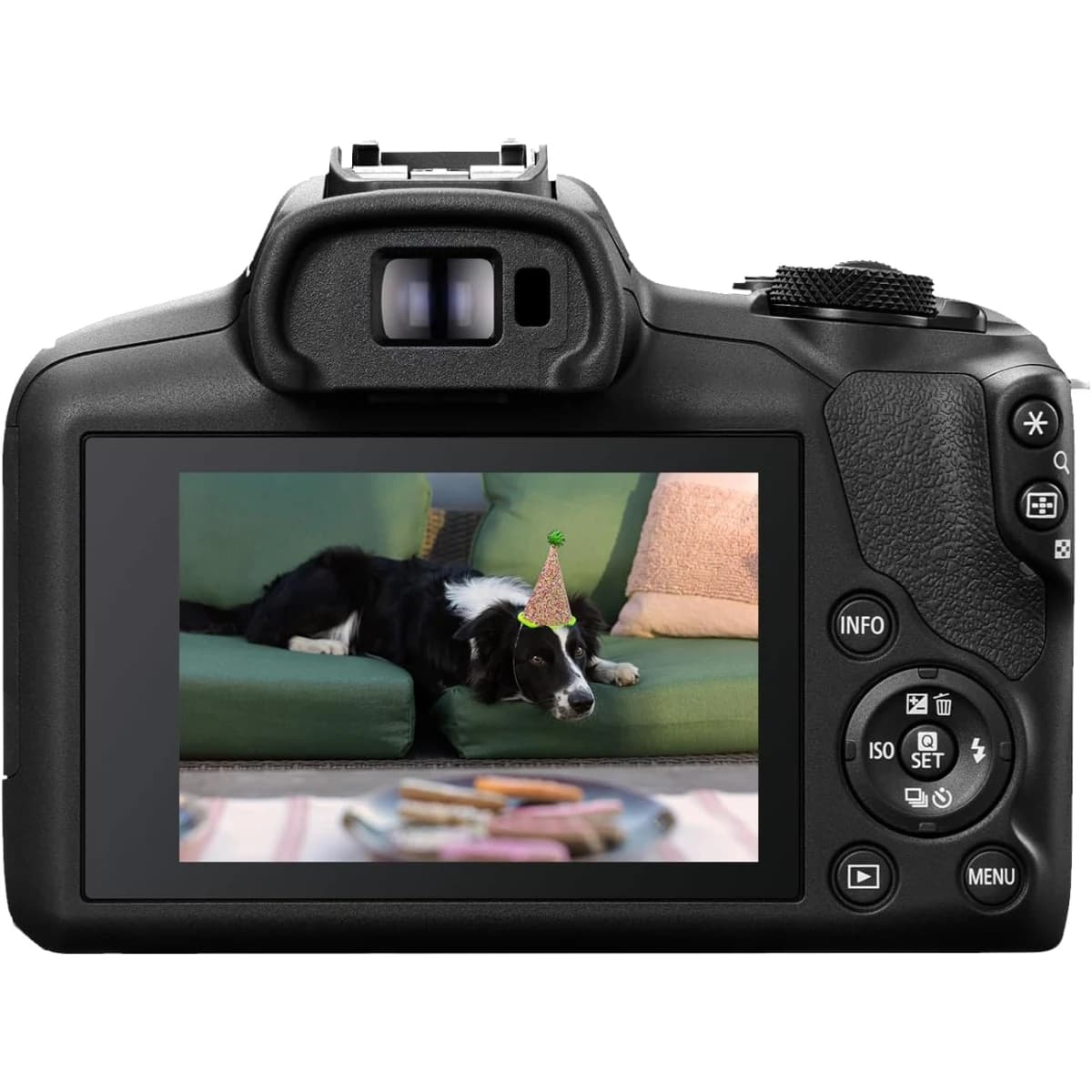 Canon EOS R100 KIT (w/RF-S18-45mm + RF-S55-210mm) Mirrorless Camera, APS-C Sensor, 24.1MP, 4K Video, Dual Pixel CMOS AF, Lightweight Vlogging Camera for Entry-Level Creators, Black