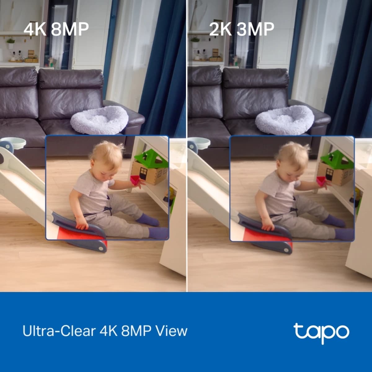 TP-LINK Tapo C260 4K Pan/Tilt Indoor Security Camera, RoomCam 4K