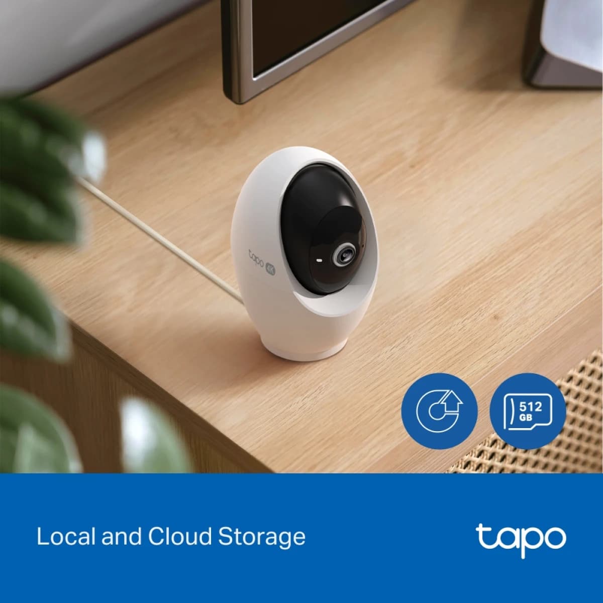 TP-LINK Tapo C260 4K Pan/Tilt Indoor Security Camera, RoomCam 4K