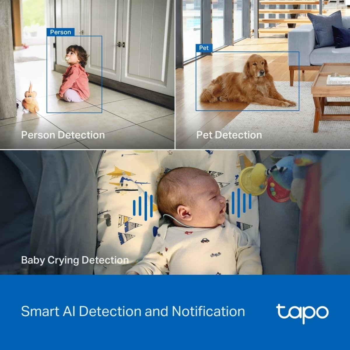 TP-LINK Tapo C260 4K Pan/Tilt Indoor Security Camera, RoomCam 4K