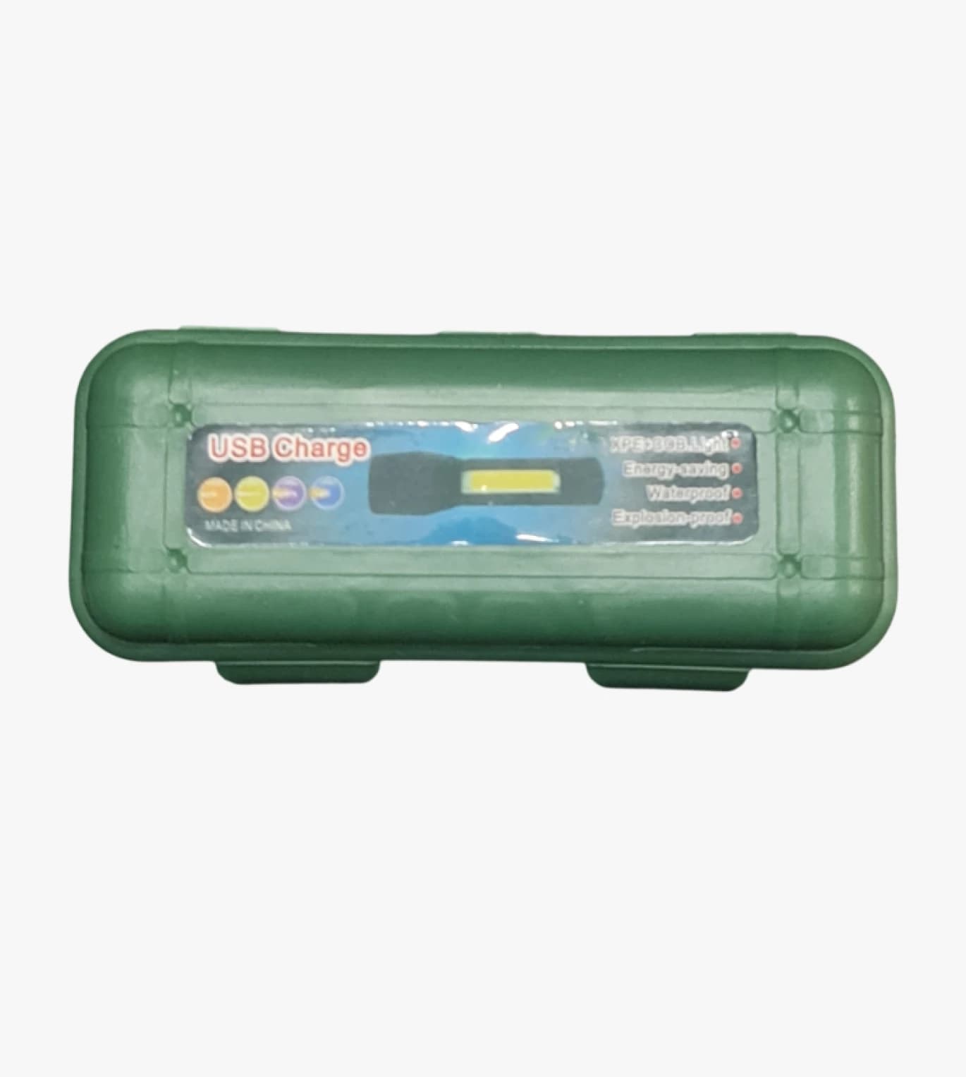 Rechargeable USB LED Flashlight with Cable for Adventurers, Campers, and Outdoor Enthusiasts Seeking Reliable Lighting.