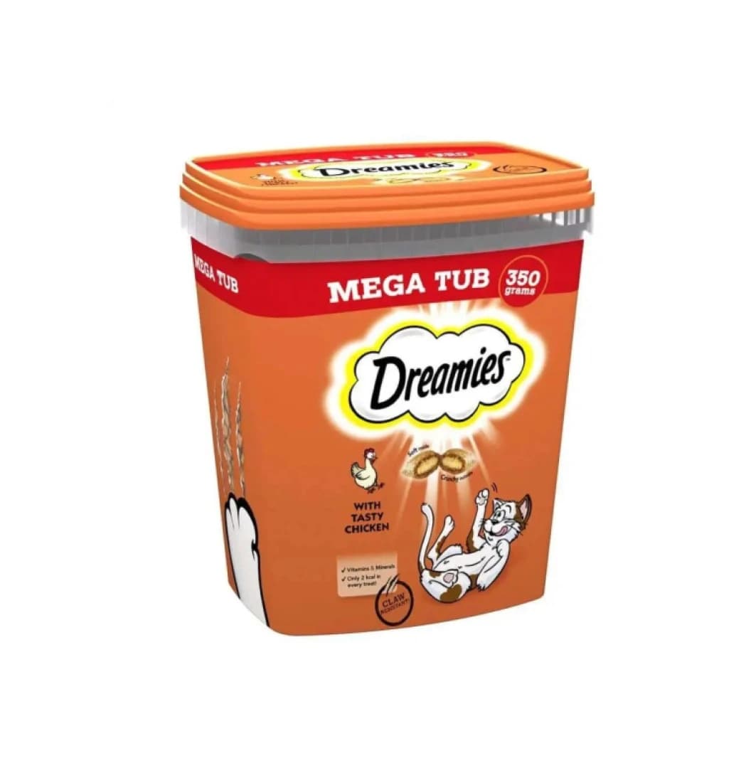 Dreamies Chicken Cat Treats Tub