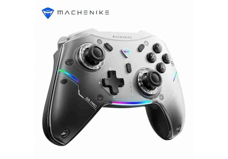 MACHENIKE G5 Pro Wireless Gaming Controller for Windows PC, Switch, IOS & Android, PC Controller Hall Effect Joystick Triggers / Gyroscope, RGB Lights - Black