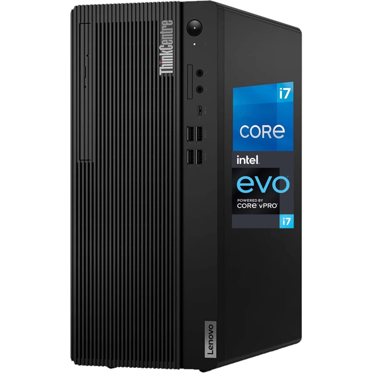 Lenovo ThinkCentre M70t Gen 5 (2024) Enterprise Desktop PC, Intel Core i7 vPro 20-Cores, Wireless & Bluetooth - Black