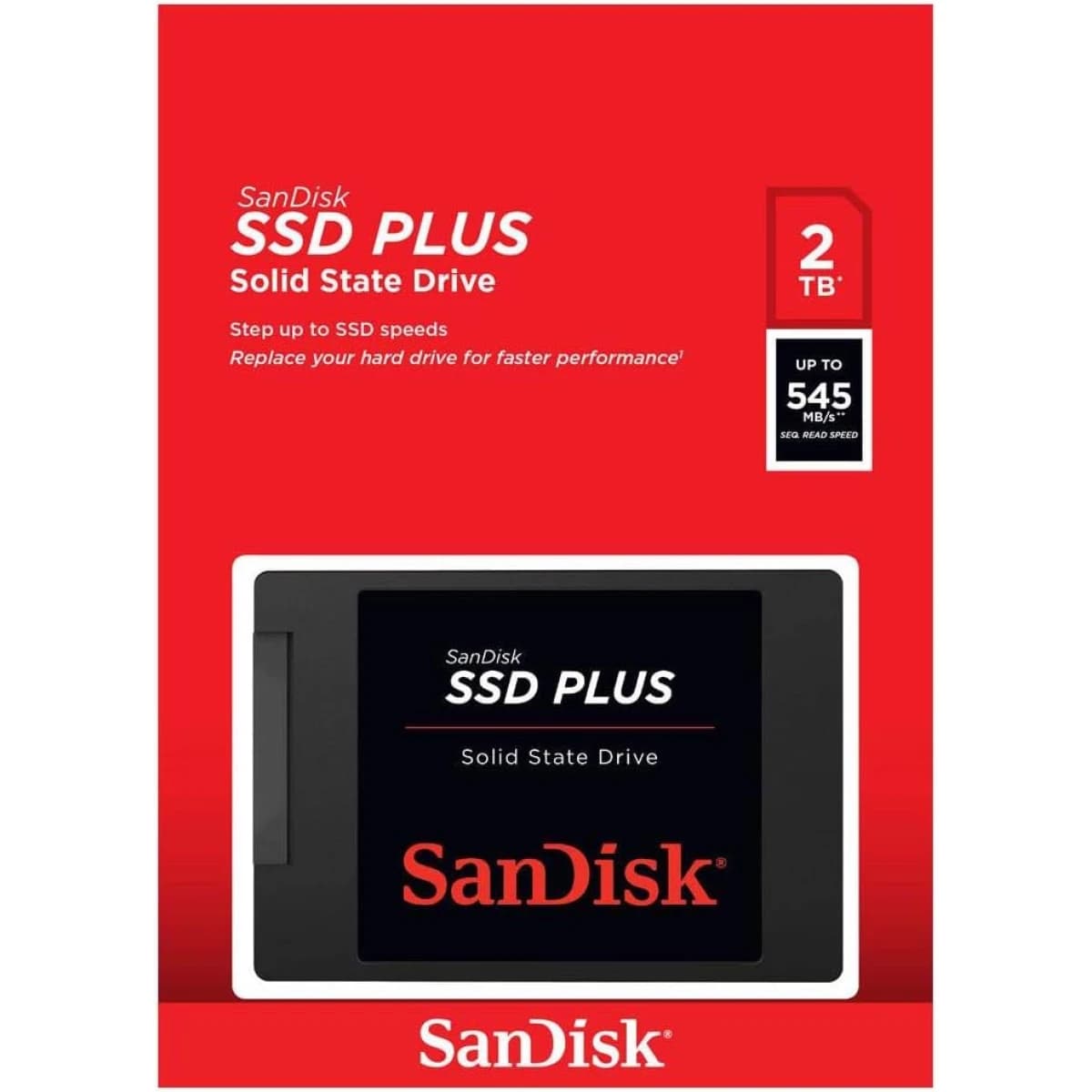 SanDisk SSD PLUS 2TB SATA III 2.5-Inch Internal Solid State Drive (SSD)