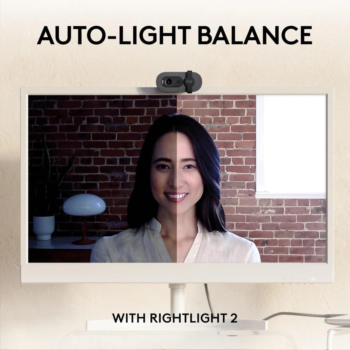 Logitech Brio 105 Full HD 1080p Business Webcam with Auto-Light Balance, USB-A, Privacy Shutter, Easy Set-Up, Compatible with Windows, macOS, ChromeOS