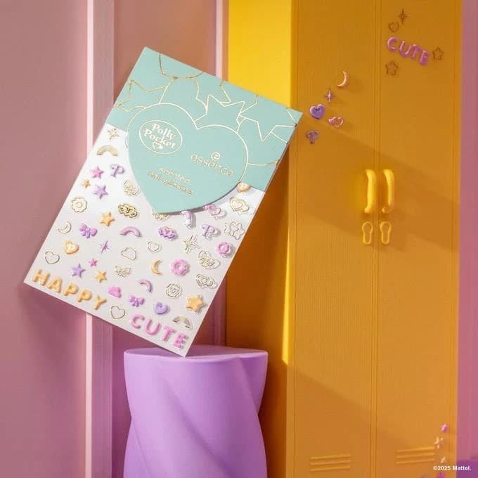 Polly Pocket Scented Nail Stickers with Cute Colorful Designs