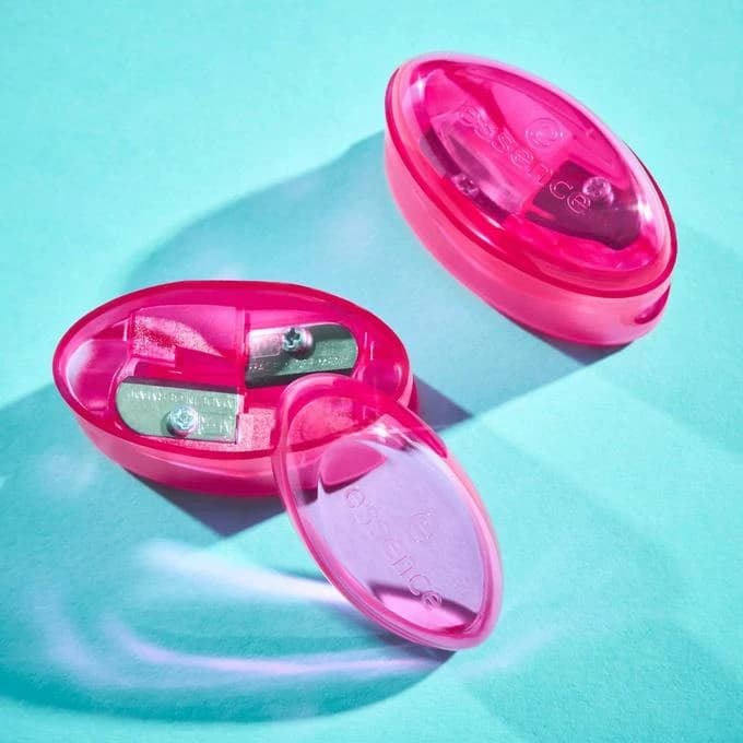 مبراة مزدوجة لأقلام التجميل السميكة والنحيفة