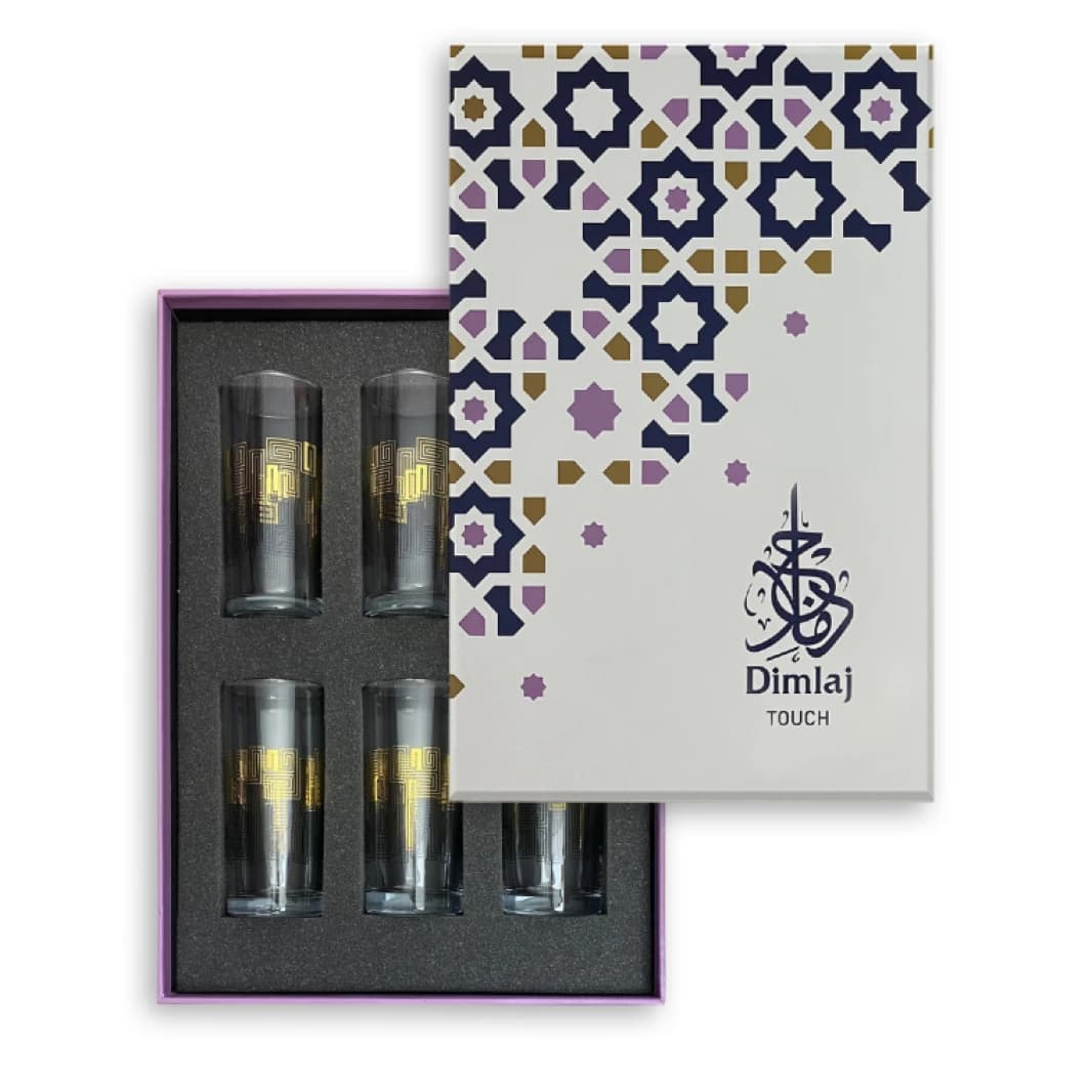 طقم كاسات عصير دملج