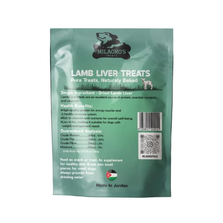 Milagros Lamb Lung Fillet 80gm