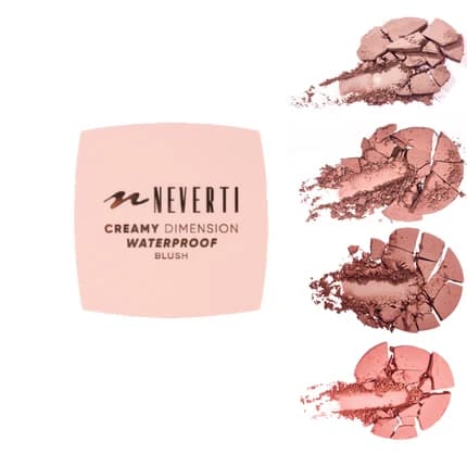 Neverti Creamy Dimension Waterproof Blush Shades