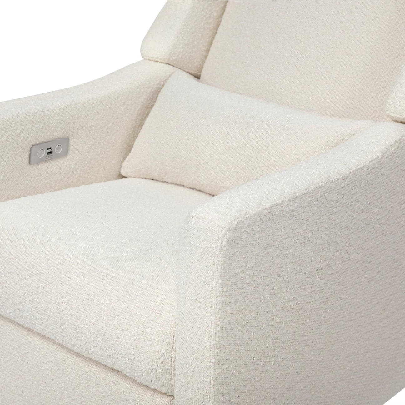 Kiwi Electronic Recliner and Swivel Glider in Boucle with USB port