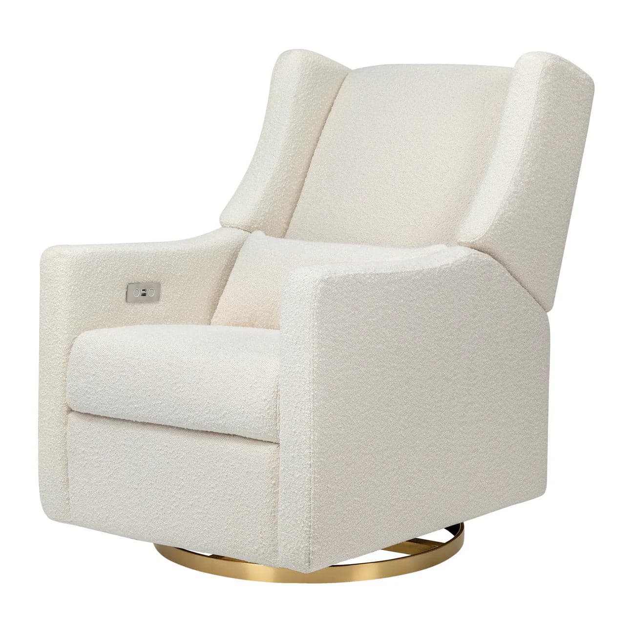 Kiwi Electronic Recliner and Swivel Glider in Boucle with USB port