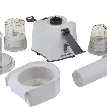 4-in-1 Food Processor Juicer, Blender, Chopper, and Grinder 400W JBGM600-B5