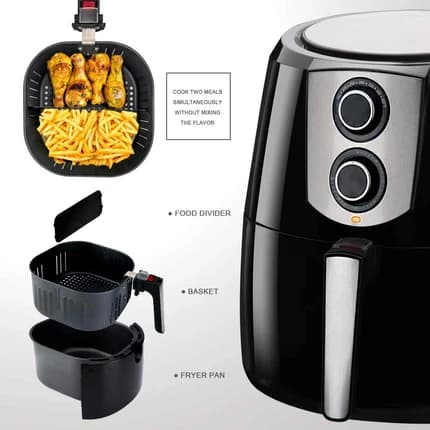 Mega Air Fryer 5.2L 1800W Black