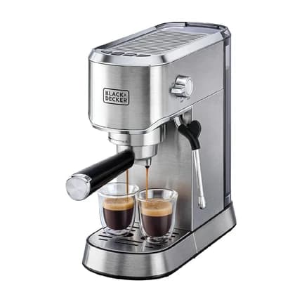 Black & Decker Espresso Coffee Maker with Milk Frother ECM150-B5