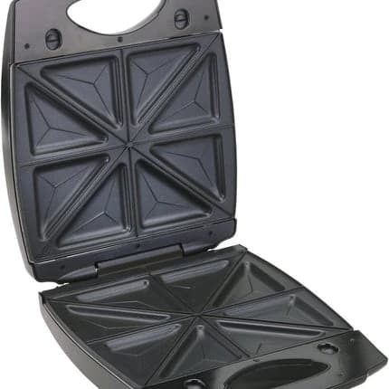 Black & Decker Sandwich Maker with 4 Slots, 1400W - Black TS4080-B5