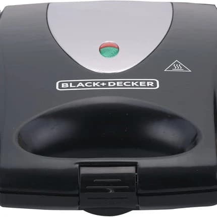 Black & Decker Sandwich Maker with 4 Slots, 1400W - Black TS4080-B5