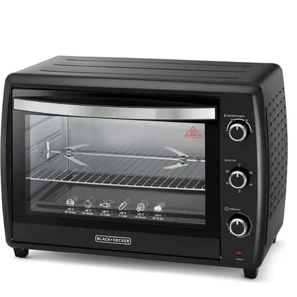 Black & Decker Multi-Function Double Glass Toaster Oven 70L with Grill TRO70RDG-B5