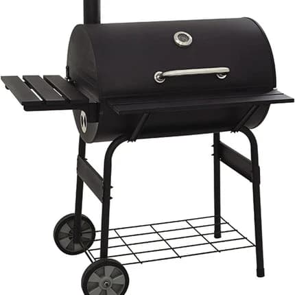 Mega Charcoal Grill with Side Table - 117*74*124 cm