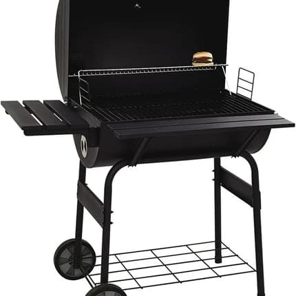 Mega Charcoal Grill with Side Table - 117*74*124 cm