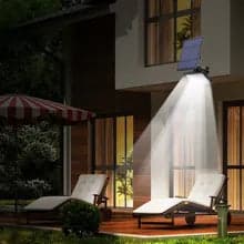Versatile 50W Solar-Powered LED Garden Spotlight