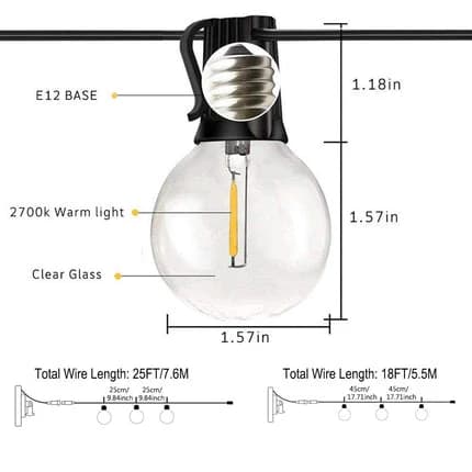 Solar-Powered Garden String Lights