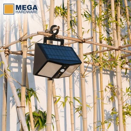Wall-Mounted Solar Light with Remote - White