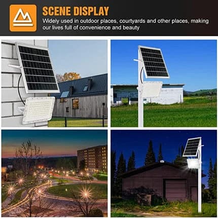 Mega LED Floodlight 200W Solar Powered - White