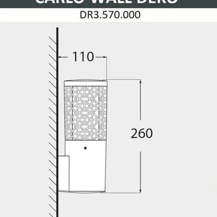 Fumagalli Wall Lamp 34 cm - Black
