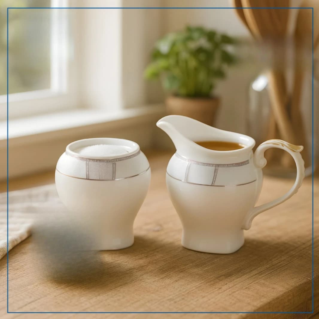 62-piece porcelain dining set