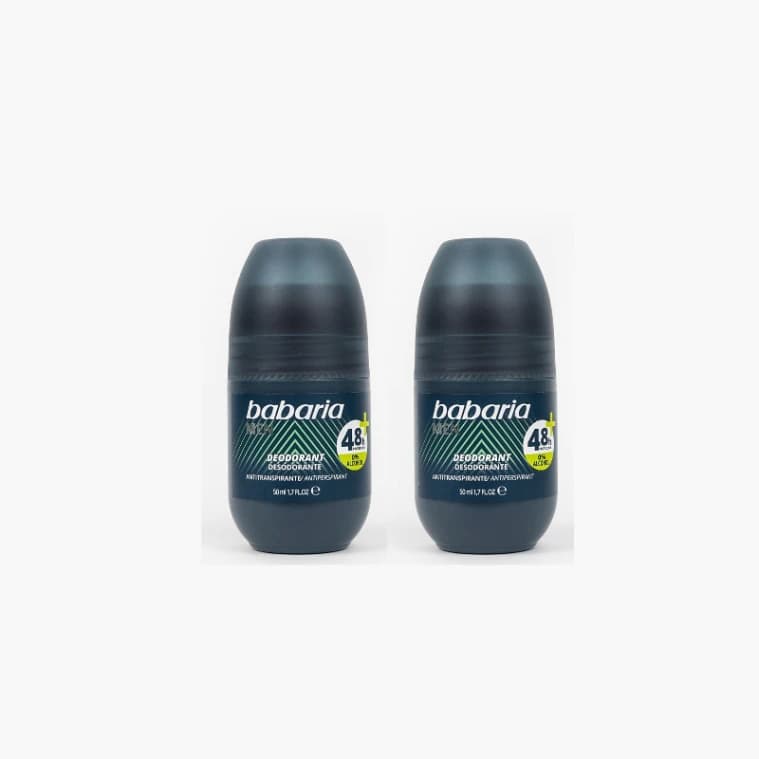 Babaria Men's Deo Roll On 50ml 2 Pcs offer عرض قطعتين مزيل عرق رجالي