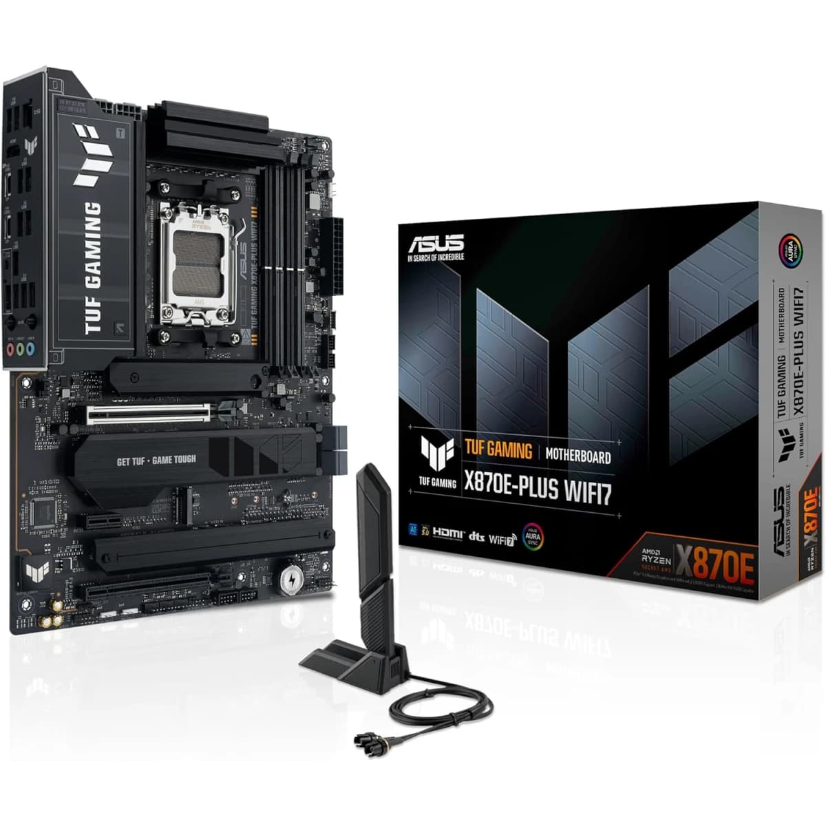 ASUS TUF GAMING X870E-PLUS WIFI 7 ATX AM5 Motherboards with AMD X870E Chipset, DDR5 Memory Support