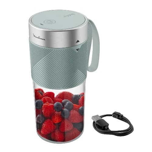 Moulinex Light mix Portable Blender, 300Ml, Blue